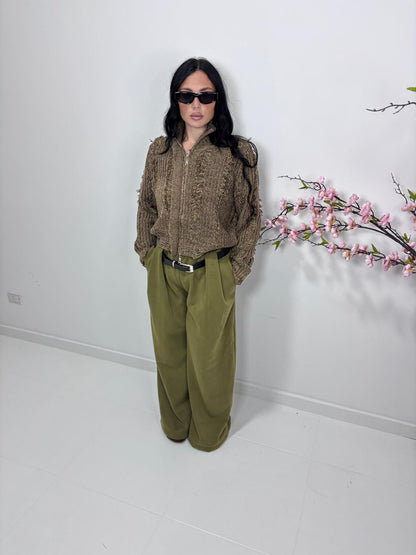 Maglione a zip (taglia unica)