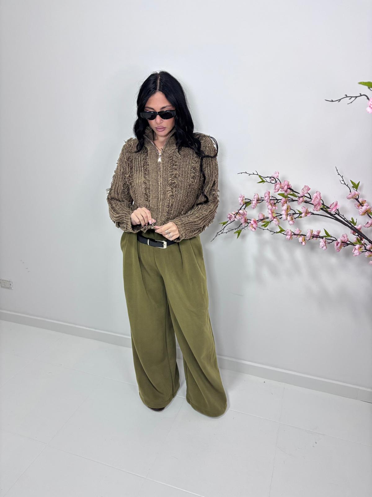 Pantalone verde oliva