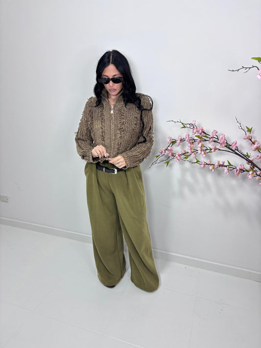 Pantalone verde oliva