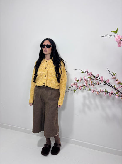 Cardigan giallo (taglia unica)