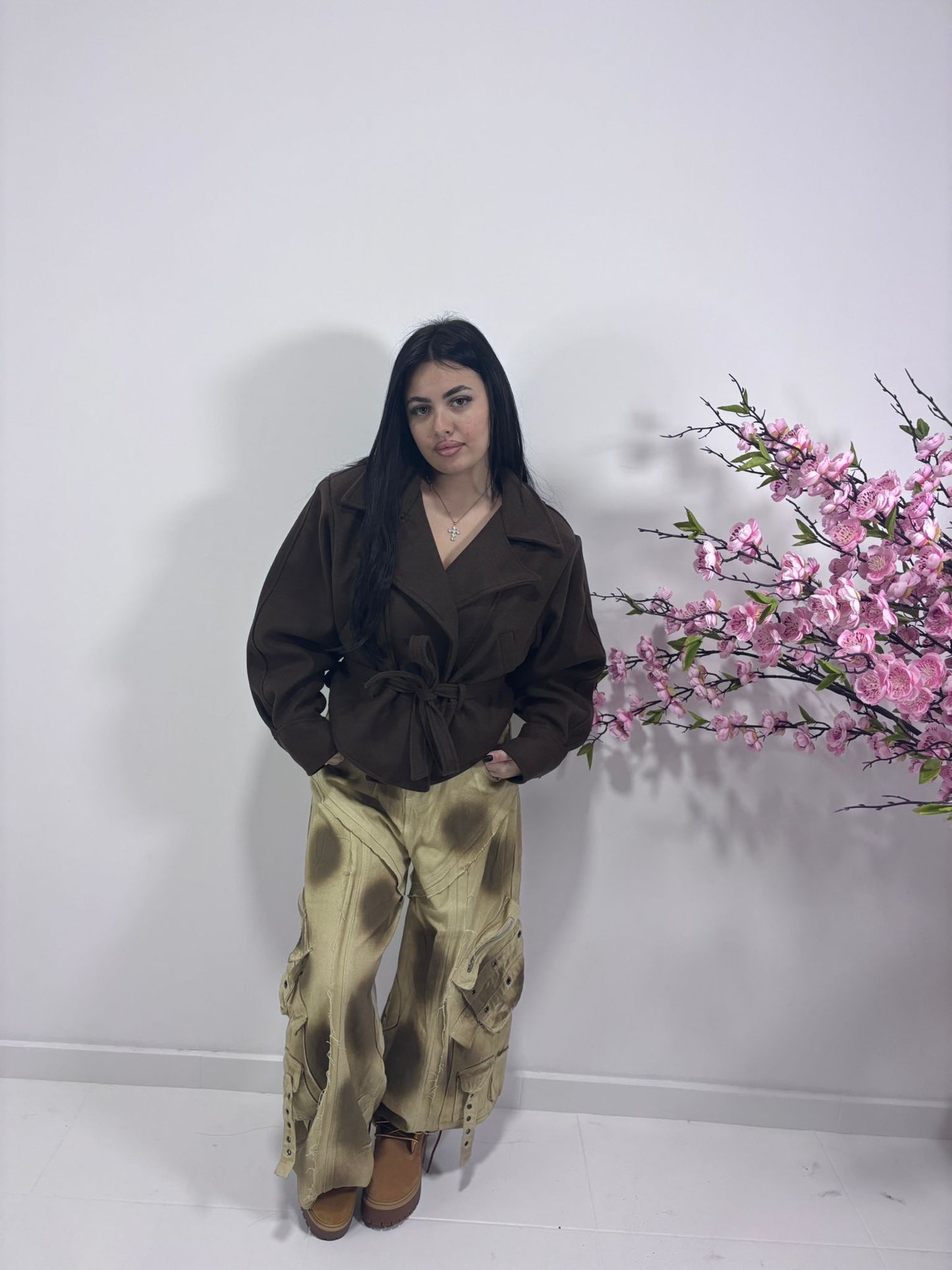 Jeans Oversize Balloon Denim Slavato Effetto Vintage