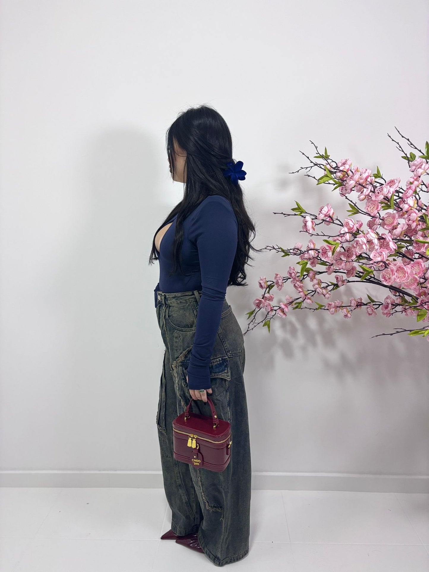 Jeans Wide Leg Cargo